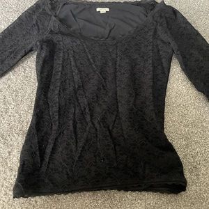 Black lace 3/4 sleeve